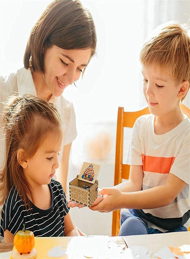 ستار ورك صندوق موسيقي من ستار وورك، صندوق موسيقي خشبي محفور، هدايا رومانسية للحبيبة أو الحبيب، الزوجة أو الزوج، ذكرى الزواج، عيد الميلاد، عيد الحب (عيد ميلاد سعيد)، للأطفال - Image 5